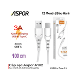 Dây sạc điện thoại Type C 3.0A A102