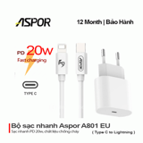 Củ sạc nhanh A801 20W