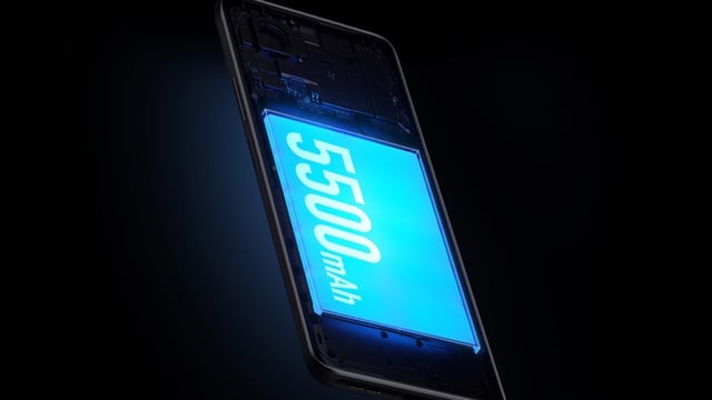 Viên pin 5500 mAh tăng thêm thời gian trải nghiệm của Redmi K50