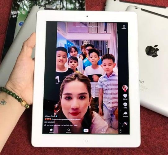 Tiktok trên iPad 4 cũ