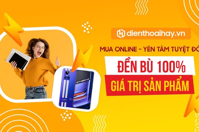 Mua hàng online tặng Bảo Hành VIP 15 Tháng, gói bảo hiểm đền bù 100%