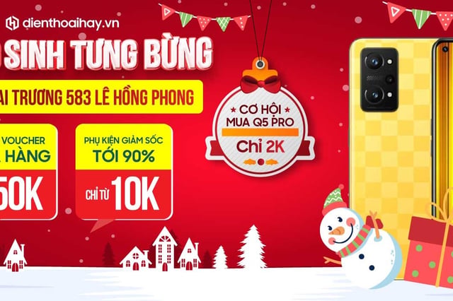 Giáng Sinh tưng bừng, khuyến mại mừng khai trương 583 Lê Hồng Phong, P10, Q10