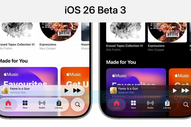 iOS 26: Liquid Glass giảm trong suốt sau phàn nàn từ người dùng