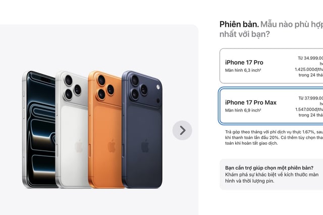 iPhone 17 ra mắt với giá khủng, bản 128GB vắng bóng