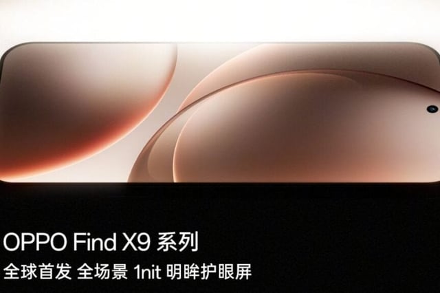 OPPO Find X9 Series gây sốc với công nghệ màn hình 1 nit