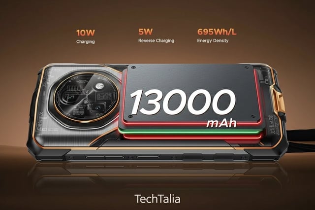 Smartphone siêu bền với pin khủng 13.000mAh, giá chưa đến 6 triệu đồng