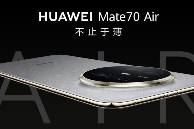 HUAWEI Mate 70 Air gây sốc với thiết kế siêu mỏng và pin khủng