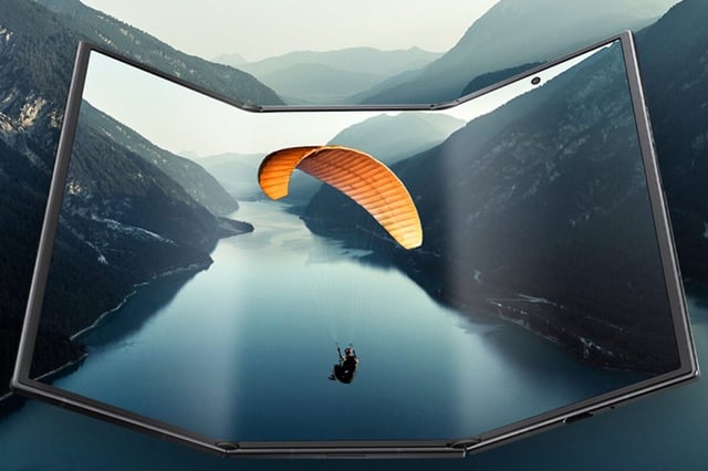 Điện thoại gập ba màn hình ấn tượng từ Samsung Galaxy Z TriFold