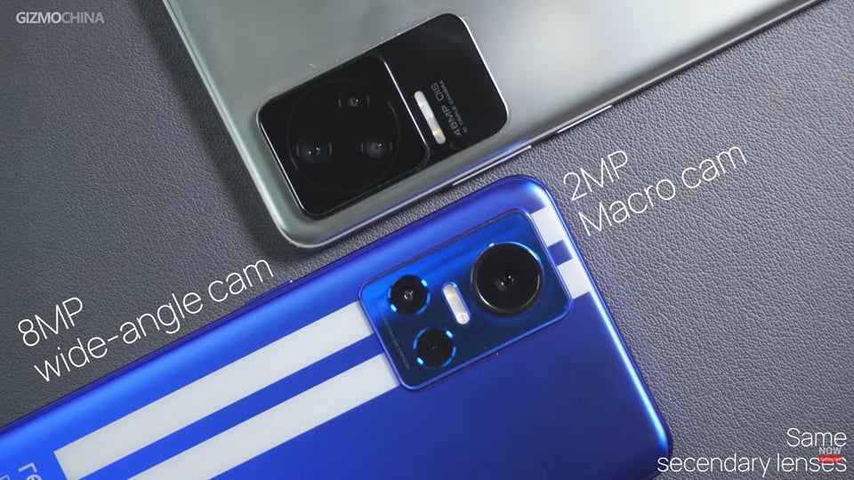Camera của GT Neo 3 và Redmi K50