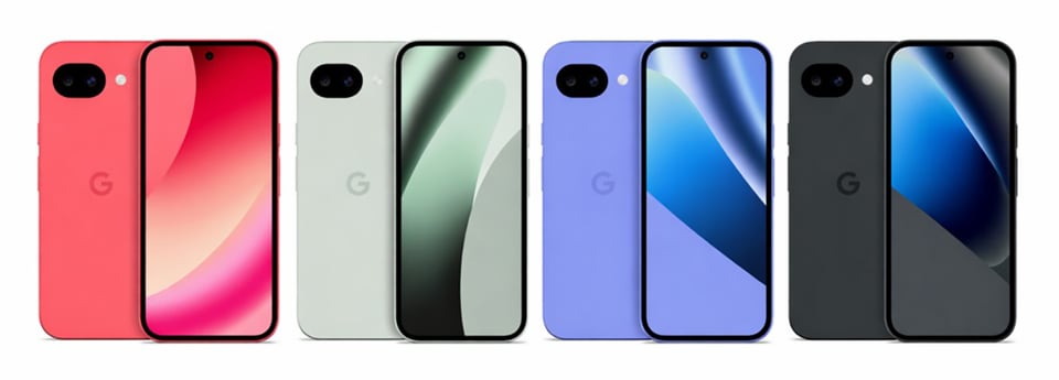 Các tùy chọn màu sắc của Google Pixel 10a