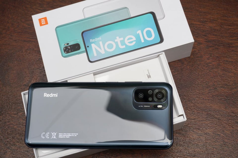 Mặt sau của Redmi Note 10